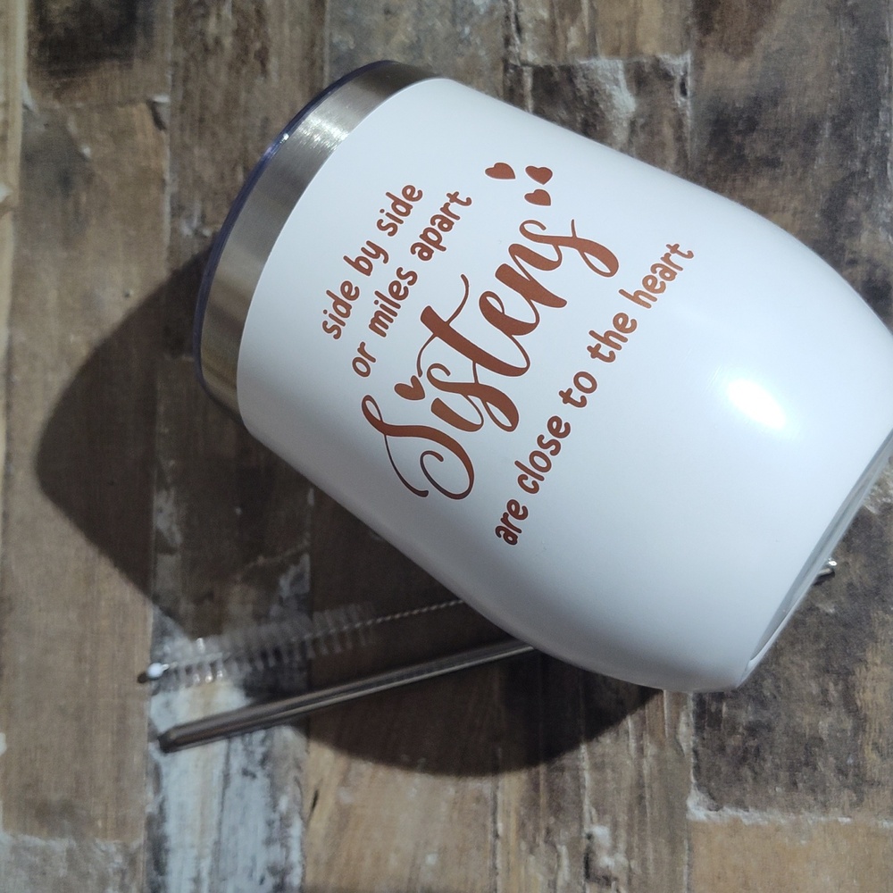 New 12 oz Sister Wine Tumbler